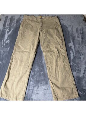Carhartt 38x32 Relaxed Fit Rugged Flex Work Pants Khaki Cotton Canvas Men’s EUC